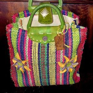 Colorful tweed summer purse